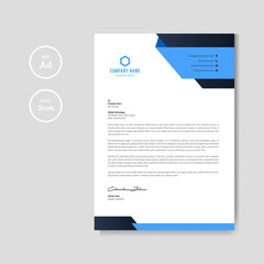 Wall Mural - Modern blue letterhead