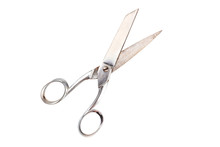 Vintage Scissors, Isolated On A White Background With A Clipping Path