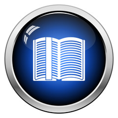 Poster - Open Book With Bookmark Icon