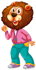 Poster - A lion cartoon character