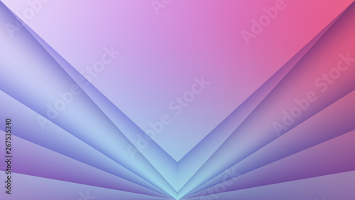 Horizontal Abstract Background With 3d Paper Layers Effect V