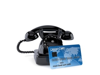 Poster - Telephone with credit card