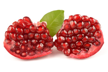 Poster - Pomegranate on white background