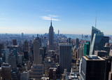 Fototapeta Miasta - New York skyline in early spring sunshine