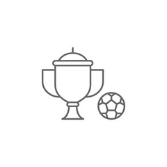 Poster - Cup, soccer, Holland icon. Element of Holland icon. Thin line icon for website design and development, app development. Premium icon