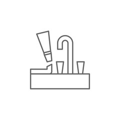 Aufkleber - Plumber, caulk, join water drop icon. Element of plumber icon. Thin line icon for website design and development, app development. Premium icon