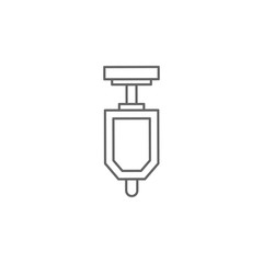 Aufkleber - Plumber, urinal icon. Element of plumber icon. Thin line icon for website design and development, app development. Premium icon