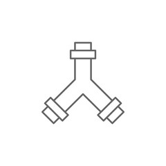 Aufkleber - Plumber, pipe, valve icon. Element of plumber icon. Thin line icon for website design and development, app development. Premium icon