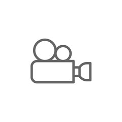 Aufkleber - Antique Cinema Camera icon. Element of theatre icon. Thin line icon for website design and development, app development. Premium icon