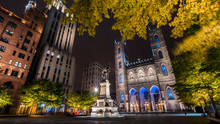 Popular Attraction -- Montreal Notre Dame Cathedral By Night