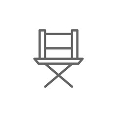 Aufkleber - Director chair, theatre icon. Element of theatre icon. Thin line icon for website design and development, app development. Premium icon
