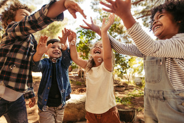 Wall Mural - Kids having fun together