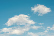 Blue sky and white clouds with blurred pattern background