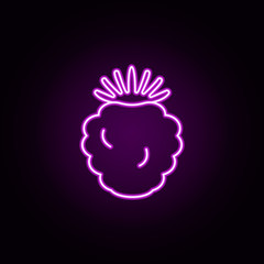 Poster - Strawberry neon icon. Elements of Fruit set. Simple icon for websites, web design, mobile app, info graphics