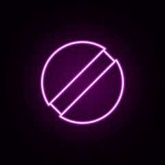 Aufkleber - tablet neon icon. Elements of hospital set. Simple icon for websites, web design, mobile app, info graphics