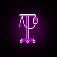Poster - dropper neon icon. Elements of hospital set. Simple icon for websites, web design, mobile app, info graphics