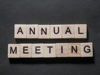 Annual Meeting, Motivational Business Words Quotes Concept