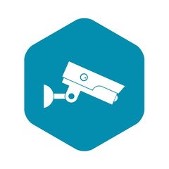 Poster - Security camera icon. Simple illustration of security camera vector icon for web