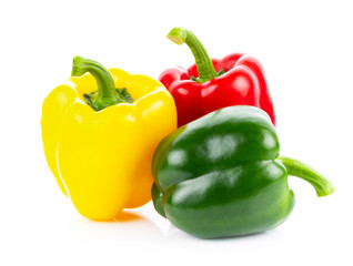 Poster - pepper on white background