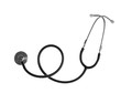 © New Africa - Stethoscope on white background, top view. Medical device