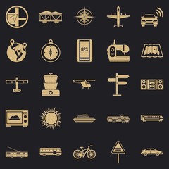 Poster - Progressive technology icons set. Simple set of 25 progressive technology vector icons for web for any design