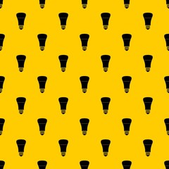 Poster - Led bulb pattern seamless vector repeat geometric yellow for any design