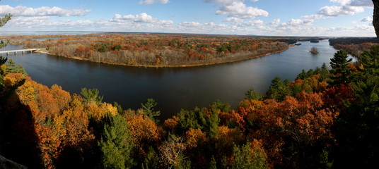 River View in Autumn in Necedah, Wisconsin 