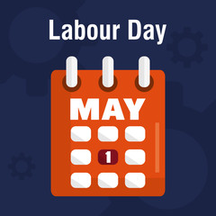 Poster - calendar reminder labour day