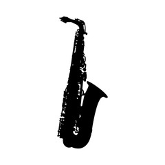 Wall Mural - Saxophone Silhouette