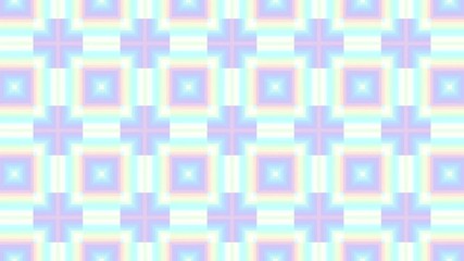 Poster - Symmetric mosaic tile transforming ornament. Mosaic circles. Abstract looping footage.