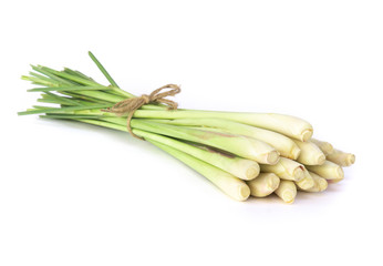 Poster - Lemon grass isolated on white background, herb and medical concept