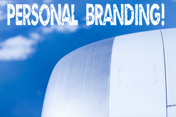 Poster - Word writing text Personal Branding. Business photo showcasing process of creating a recognizable professional name