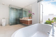 © Stock PK - Luxury bathroom features basin and bathtub home, house ,building
