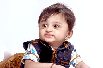 Sticker - Cute Indian baby boy