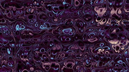 Poster - Moving and transform random wavy texture. Abstract psychedelic animated looping footage.
