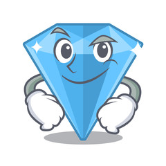 Sticker - Smirking sapphire gems in the cartoon shape