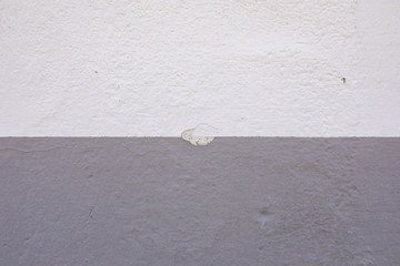 Chipped wall with two types of paint