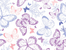 Vector Butterfly Pattern