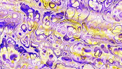Poster - Moving and transform random wavy texture. Abstract psychedelic animated looping footage.