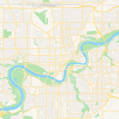 Sticker - Empty vector map of Edmonton, Alberta, Canada