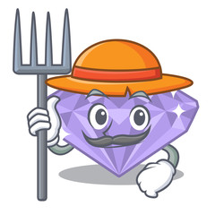 Sticker - Farmer violet diamond in the mascot box