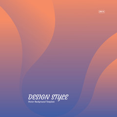 Fototapete - Modern shape gradient violet purple Wavy design