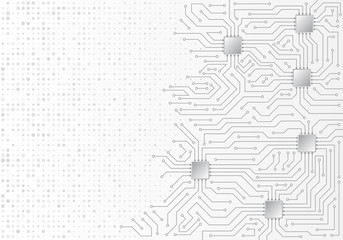 High-tech technology background texture. Circuit board vector illustration.