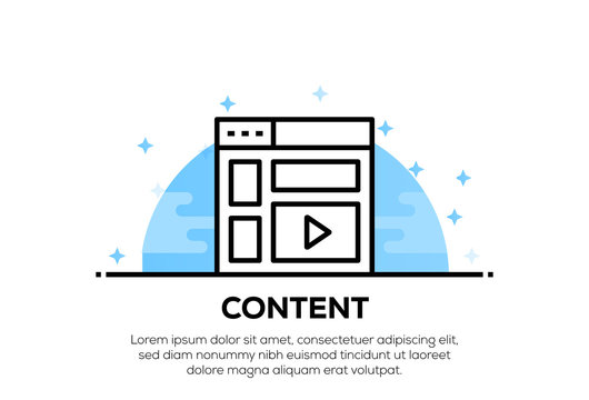 CONTENT ICON CONCEPT