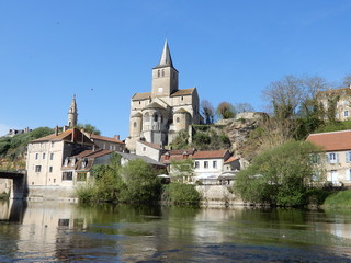 Sticker - La Gartempe à Montmorillon, Vienne, Poitou, France