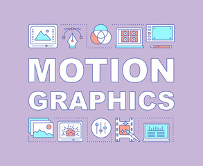 Wall Mural - Motion graphics word concepts banner