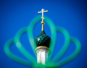 Old russian church. Beautiful architecture