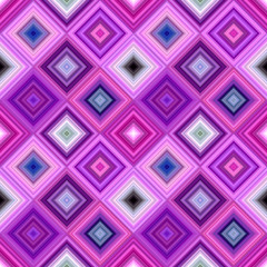 Poster - Purple seamless diagonal square pattern - vector tiled mosaic background graphic design