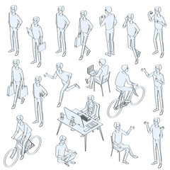 Wall Mural - poses and activities