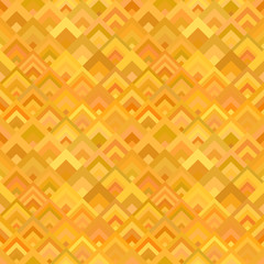 Poster - Orange abstract seamless diagonal square pattern - vector mosaic background design